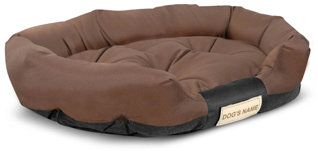 AIO FACTORY S Letto per cani 75x50 cm personalizzabile impermeabile marrone