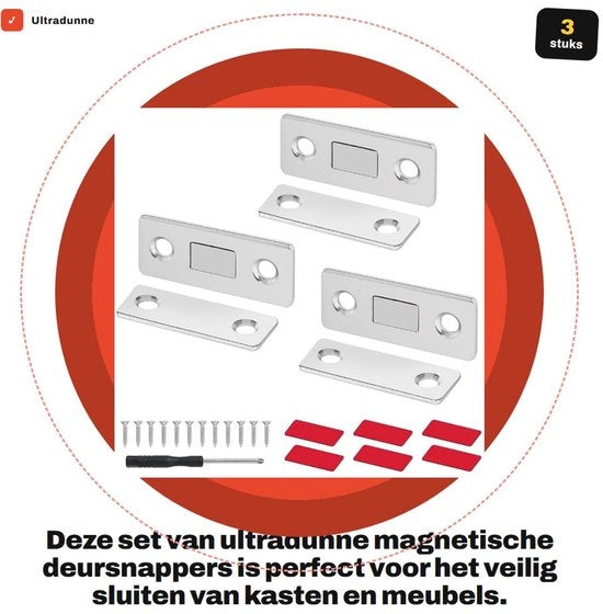 Set di Spingenti Magnetici Ultradunni, 3 Pezzi