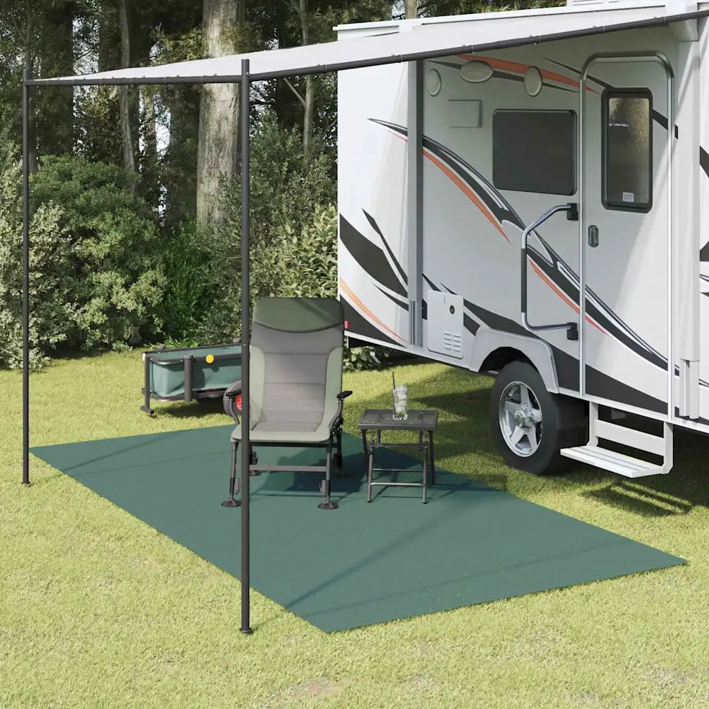 Tappeto da Tenda Verde 500 × 350 cm Poliestere 42002791