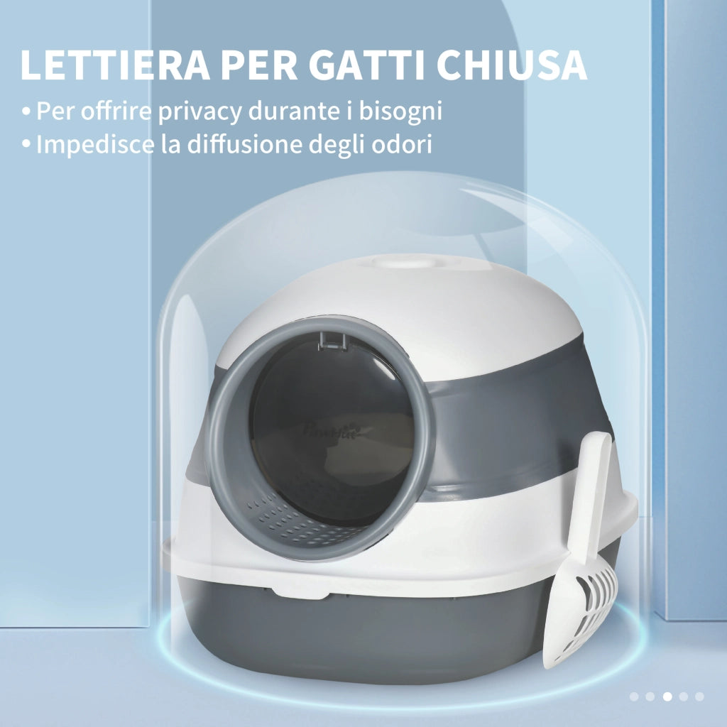 Lettiera per Gatti Pieghevole ¨C Minimal ¨C PP e ABS, 52x41x38 cm