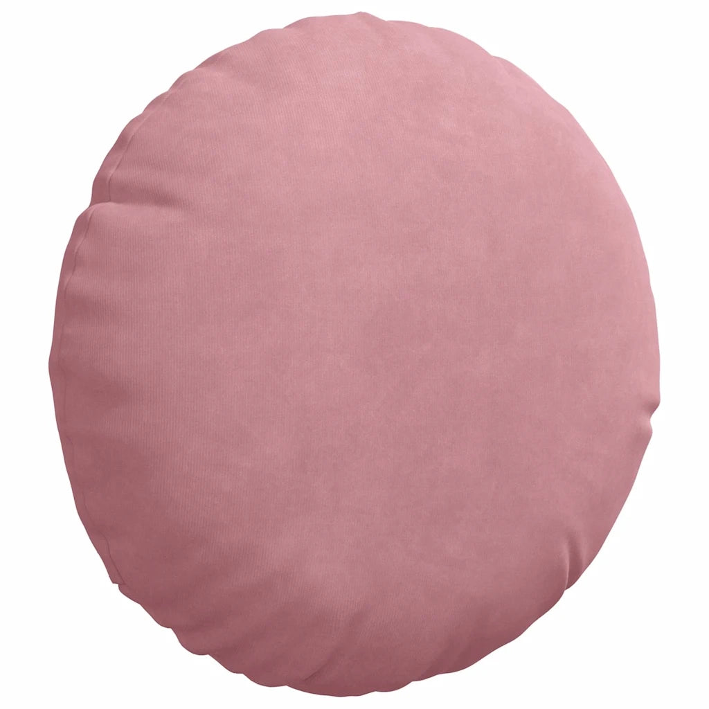Cuscini per Seduta 2 pcs Rosa Ø30 x 13 cm Velluto 42014104