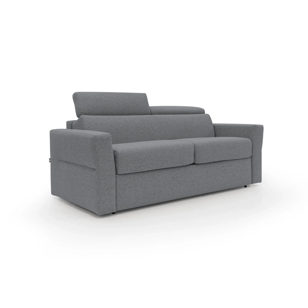 Avalon Divano letto con materasso H18 180 cm (mat. 120x197 cm) grigio
