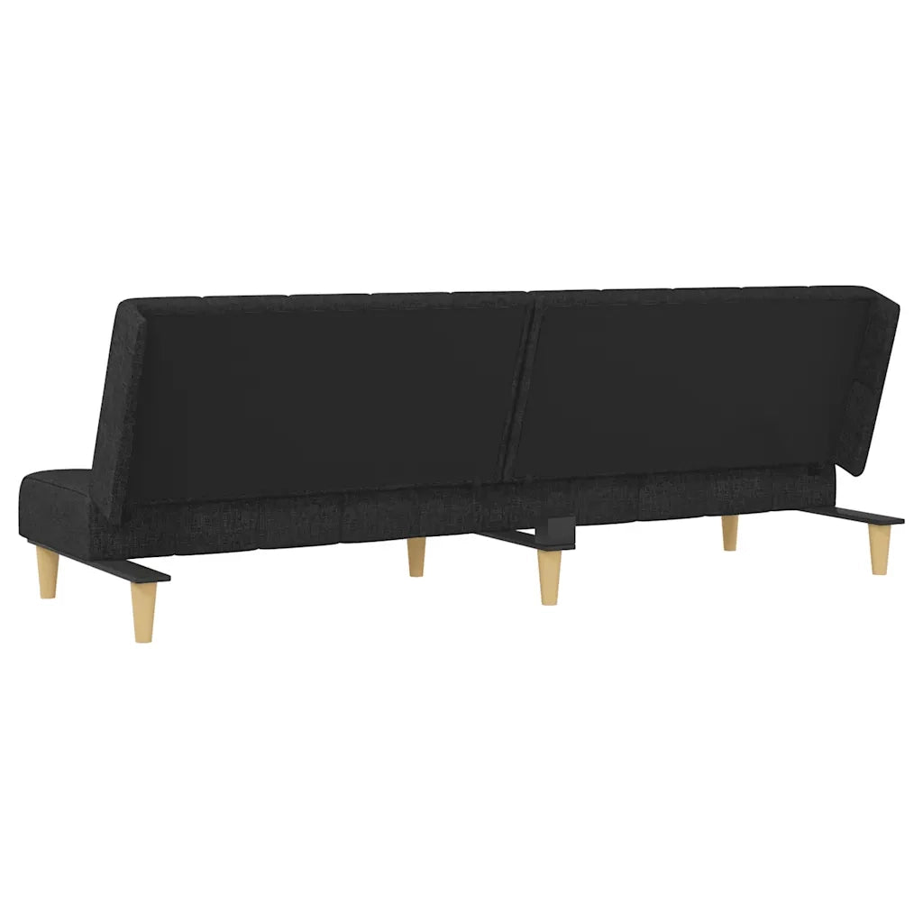 Divano letto | Sof¨¤ letto | Letto singolo a 2 Posti Nero in Tessuto