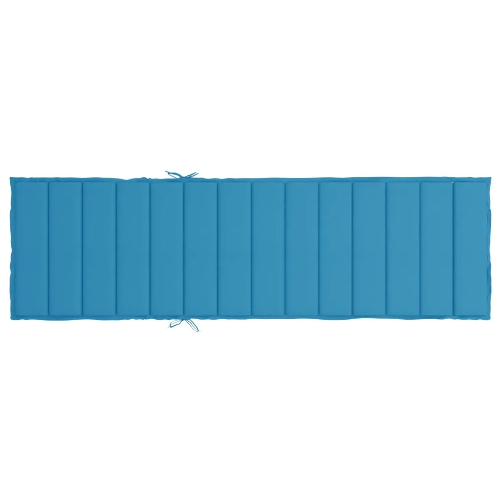 Cuscino per Lettino Blu 200x60x3 cm in Tessuto Oxford 314207