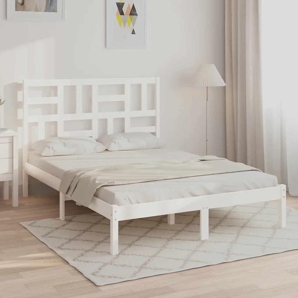 Giroletto Bianco in Legno Massello 140x200 cm 3105951