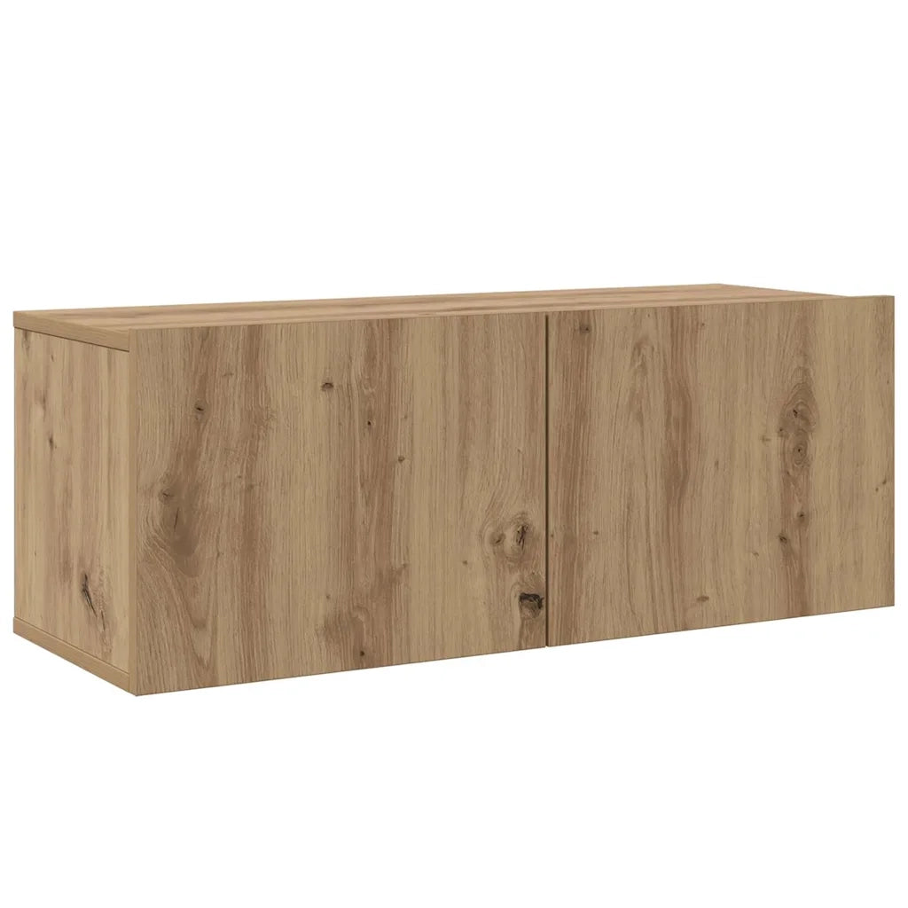 Set mobile TV 6 pz | Armadietto TV | Mobile Porta TV Rovere artigianale Legno multistrato