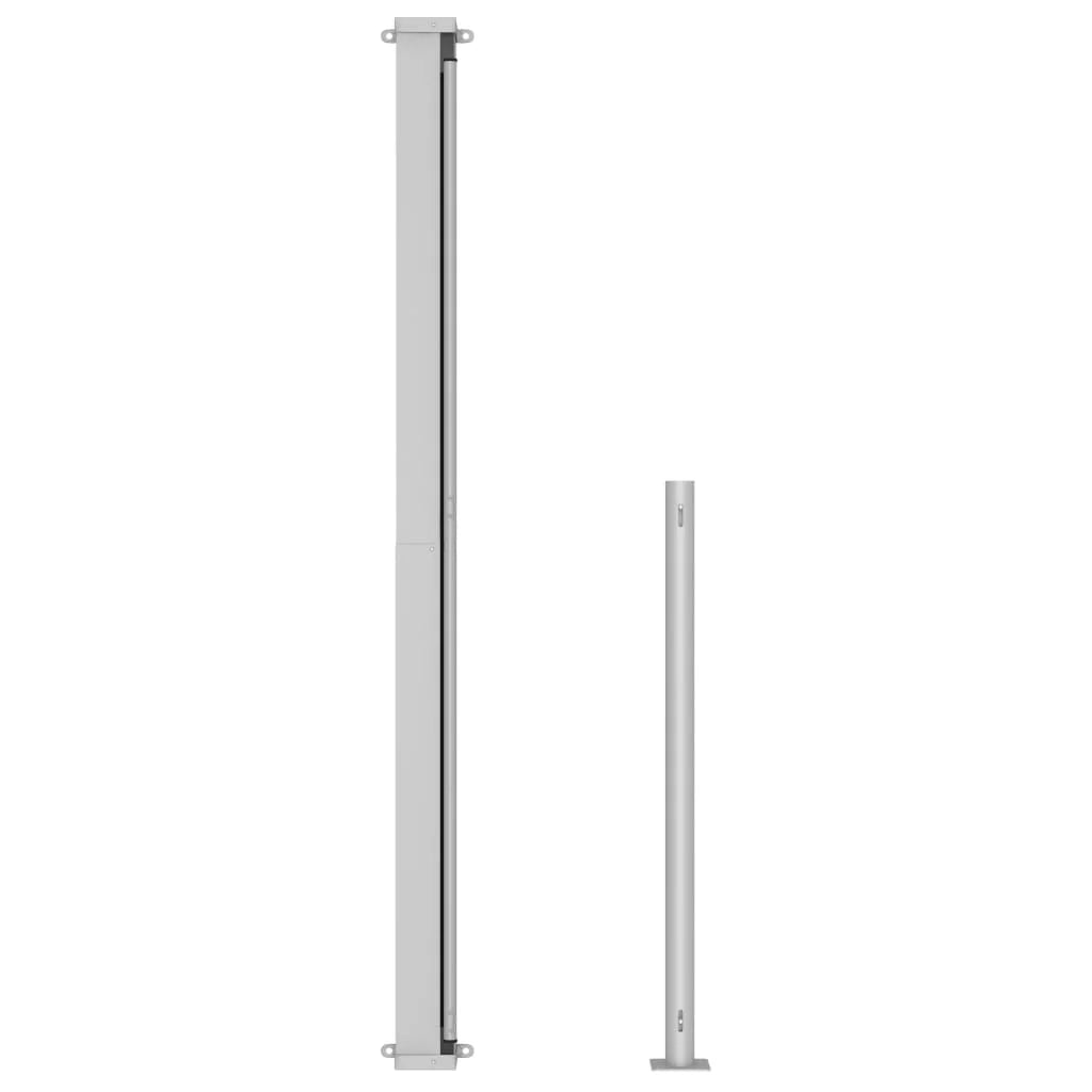 Tenda da sole laterale retrattile/schermo privacy per patio giardino terrazza balcone 200 x 300 cm grigio 02_0007351