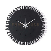 Orologio da parete minimal Wordshow Nero
