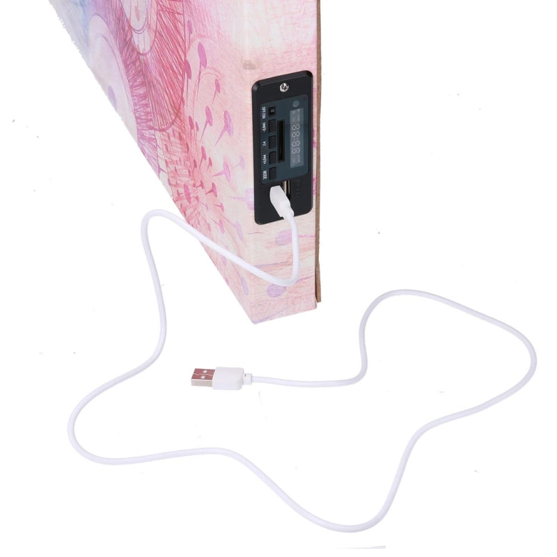 Quadro stampa bluetooth marrone cm 150x50x4
