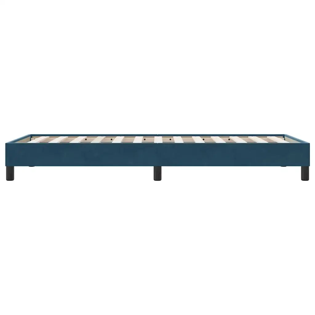 Letto singolo | Letto per adulti | Giroletto senza Materasso Blu Scuro 80x210 cm in Velluto