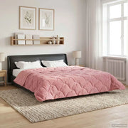 Duvet Invernale Rosa 200 x 200 cm Microfibra e Fleece Teddy 42026340