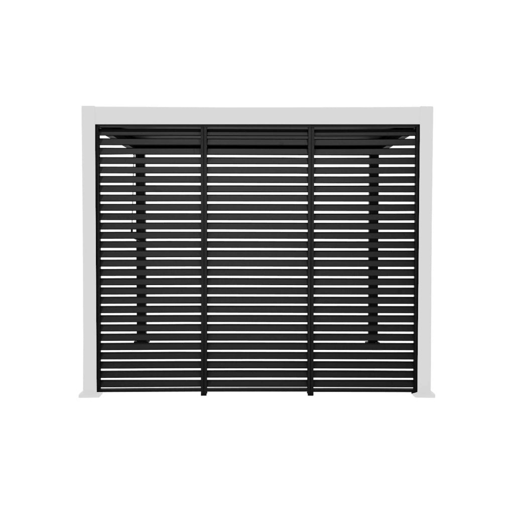 Set di 3 persiane 1m per pergola bioclimatica, antracite