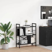 Libreria Rovere Nero 75 x 30 x 91 cm Legno multistrato 883970