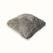 GLAM CUSCINO ARREDO IN ECOPELLICCIA 45 X 45 GRIGIO CHIARO