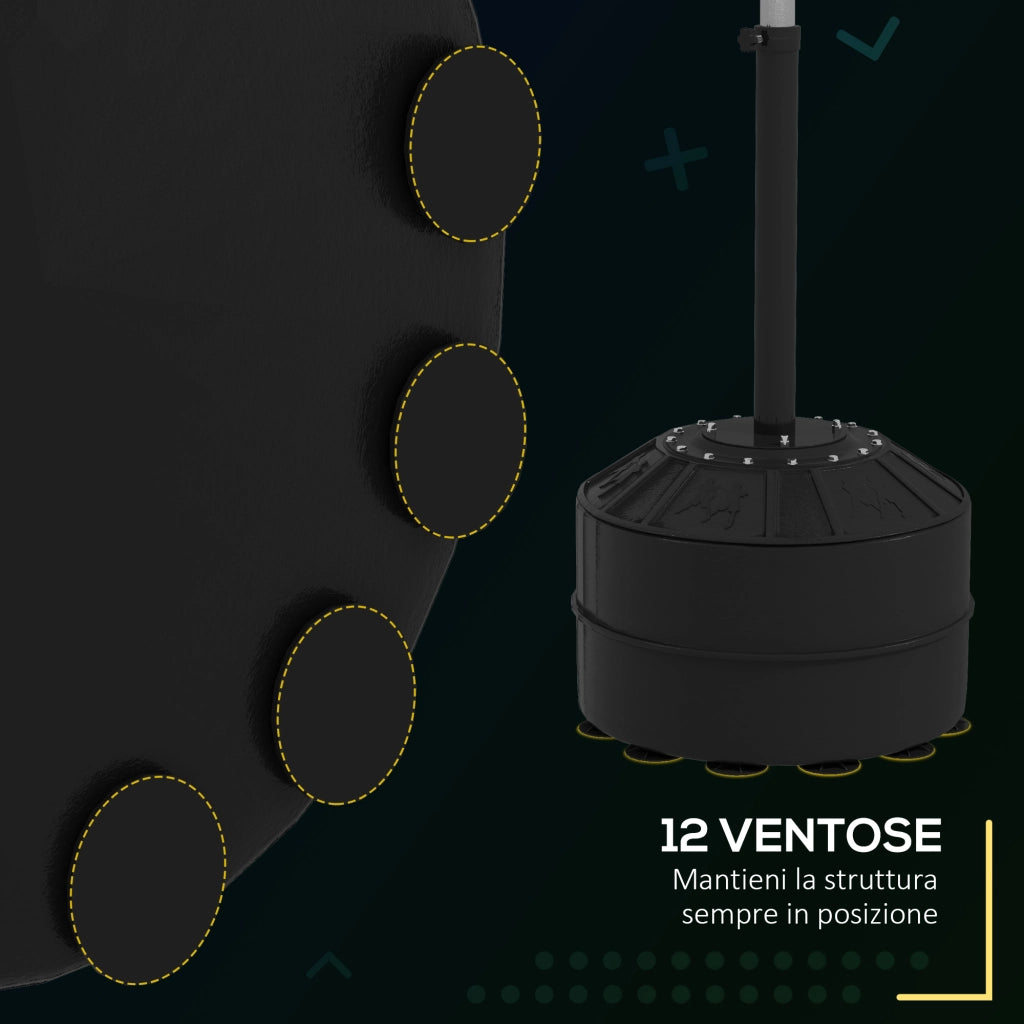 Punching Ball con Barra Girevole Regolabile ¨C Minimal ¨C Nero