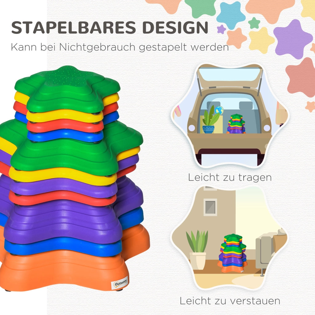 Pietre per giardino ¨C Minimal ¨C 11 pezzi, impilabili, antiscivolo