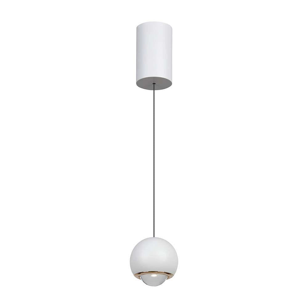 Lampada sospensione sfera bianca LED 6W 3000K V-TAC