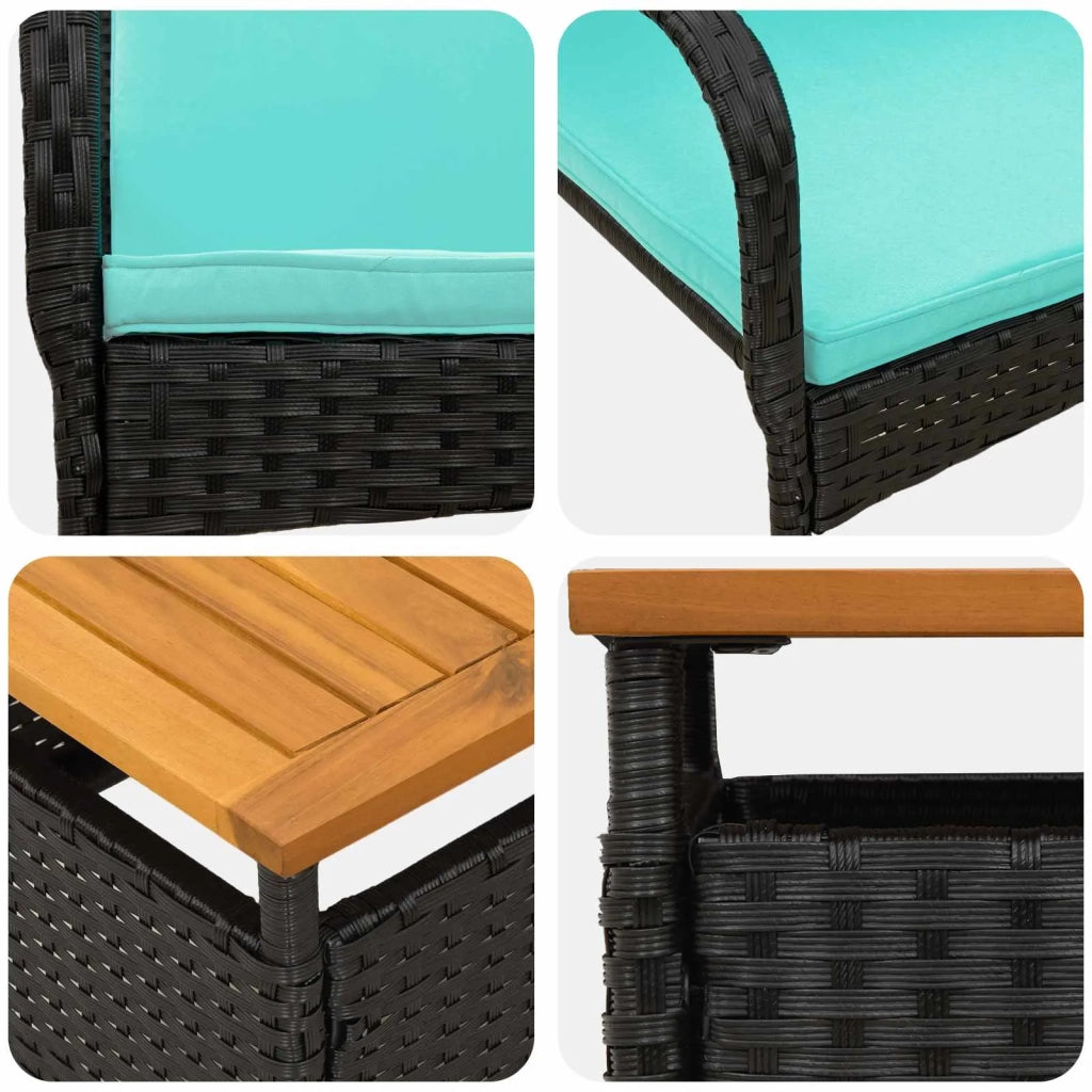 Set da giardino con cuscino acciaio 42025114