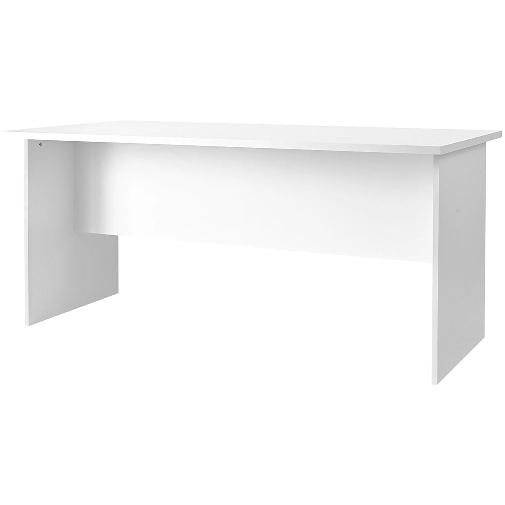 Scrivania per Computer da Ufficio Bianco Postazione Lavoro Studio PC 160x80x74cm