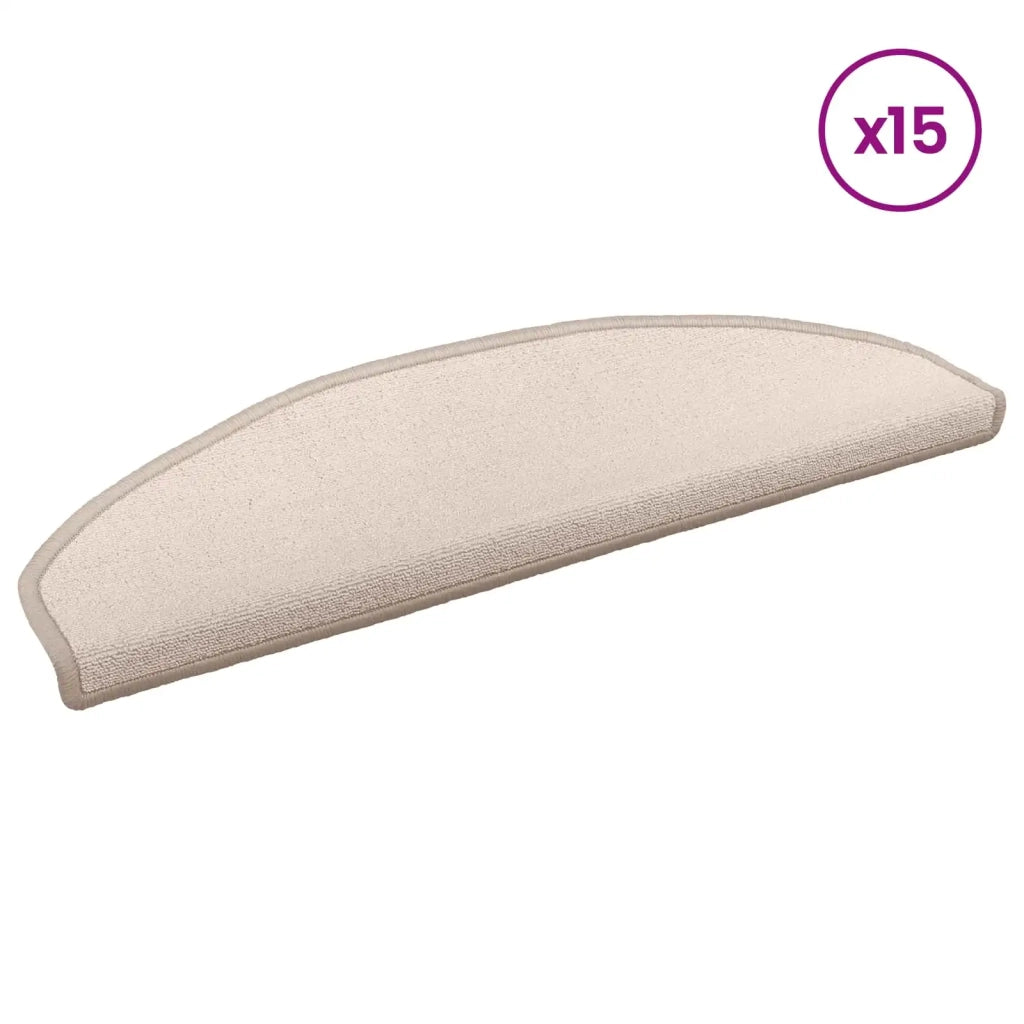 Tappetini per scale autoadesivi Semicircolare 15 pz | Gradini per Scale Tortora