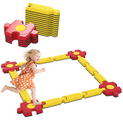 Set Trave Equilibrio Bambini ¨C Xylo ¨C Plastica Giallo Rosso