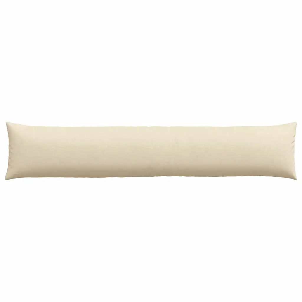 Cuscini da Divano 2 pz-Set di 2 Cuscini per Sofa Crema 200 x 40 cm Tessuto 629522