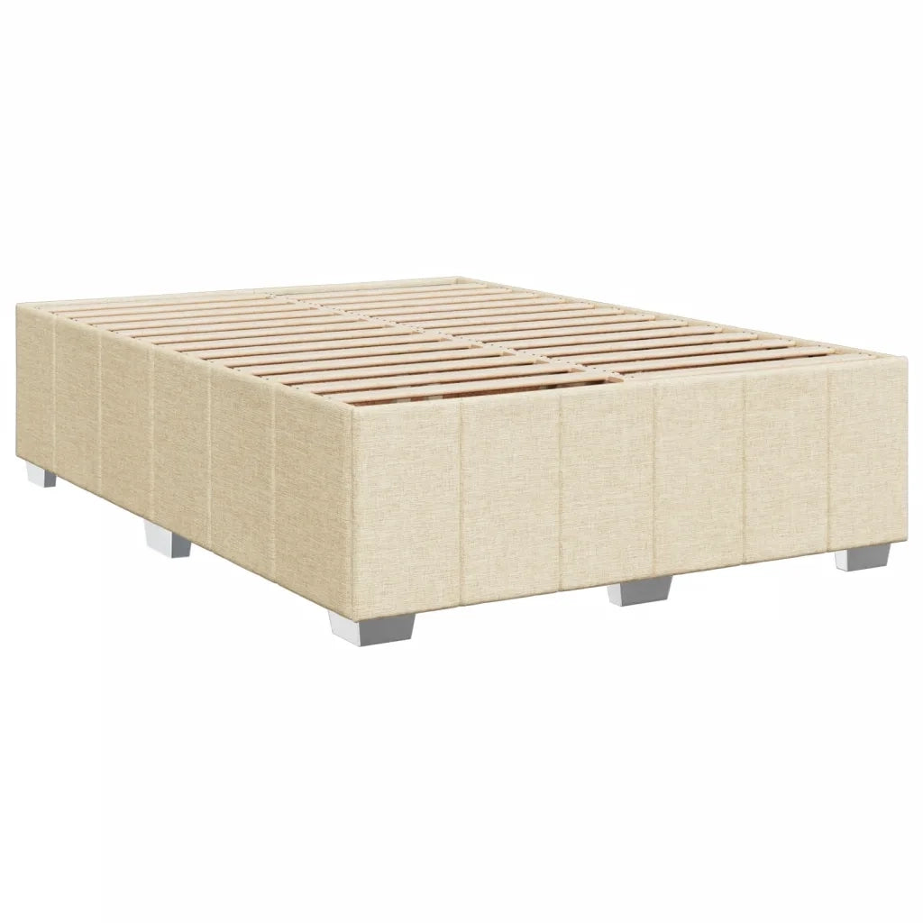 Giroletto a Molle con Materasso Crema 140x200 cm in Tessuto 3291703