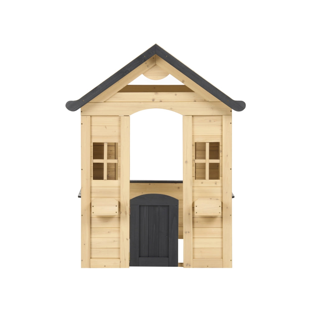 Casetta da giardino per bambini Casa in legno marrone chiaro casetta per bambini