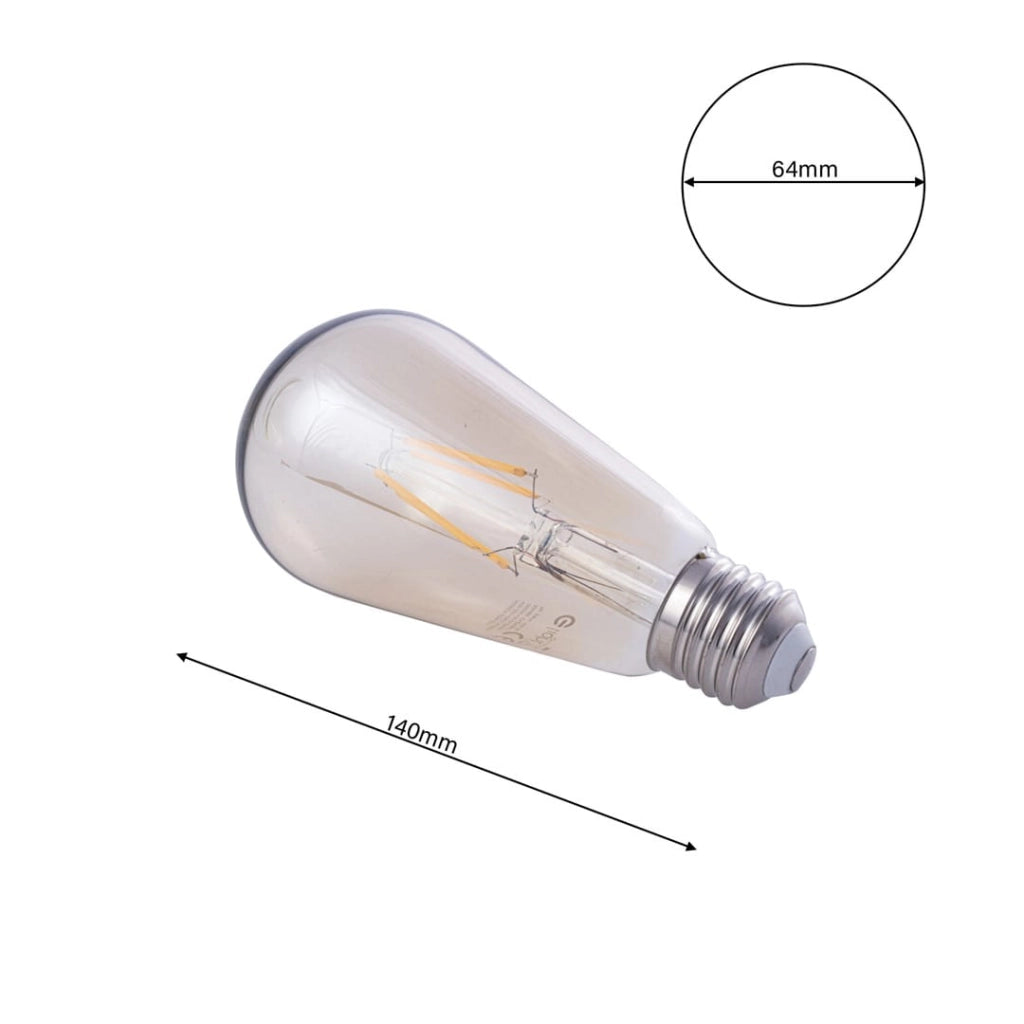 Lampadina LED Filament ST64 4W 400lm 2700K E27 Eko-Light