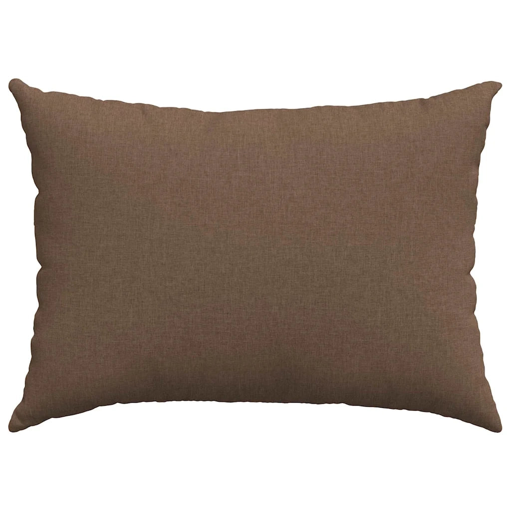 Cuscini da Divano 2 pz | Cuscini per sedie Marrone 70 x 50 cm Tessuto
