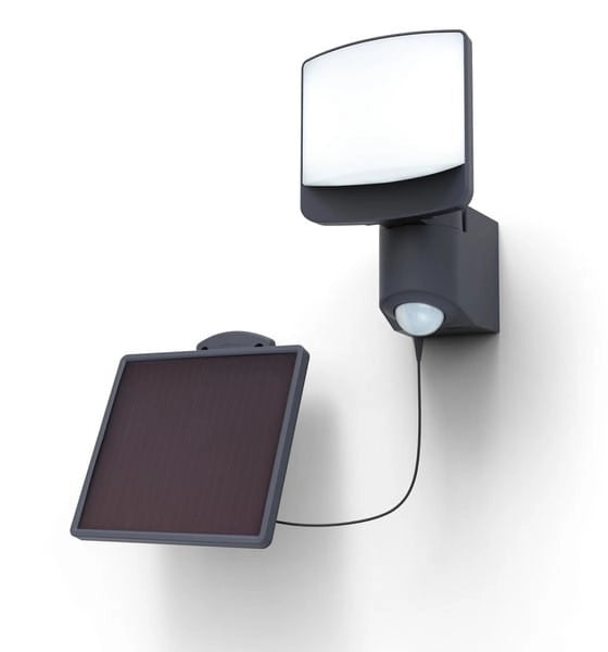 Applique solare esterna LED 7W con sensore movimento grigia Lutec