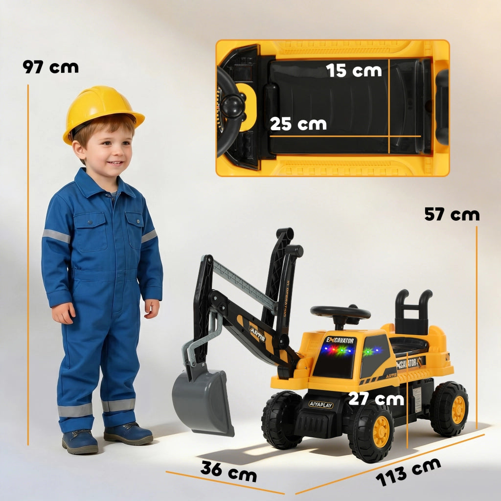 Sedia a dondolo giocattolo per bambini ¨C Minimal ¨C Giallo