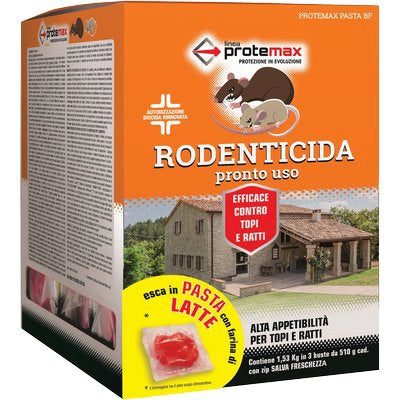TOPICIDA PASTA DF 3 BUSTE PROTEMAX - ROSSA GR 3X510- 4 pezzi