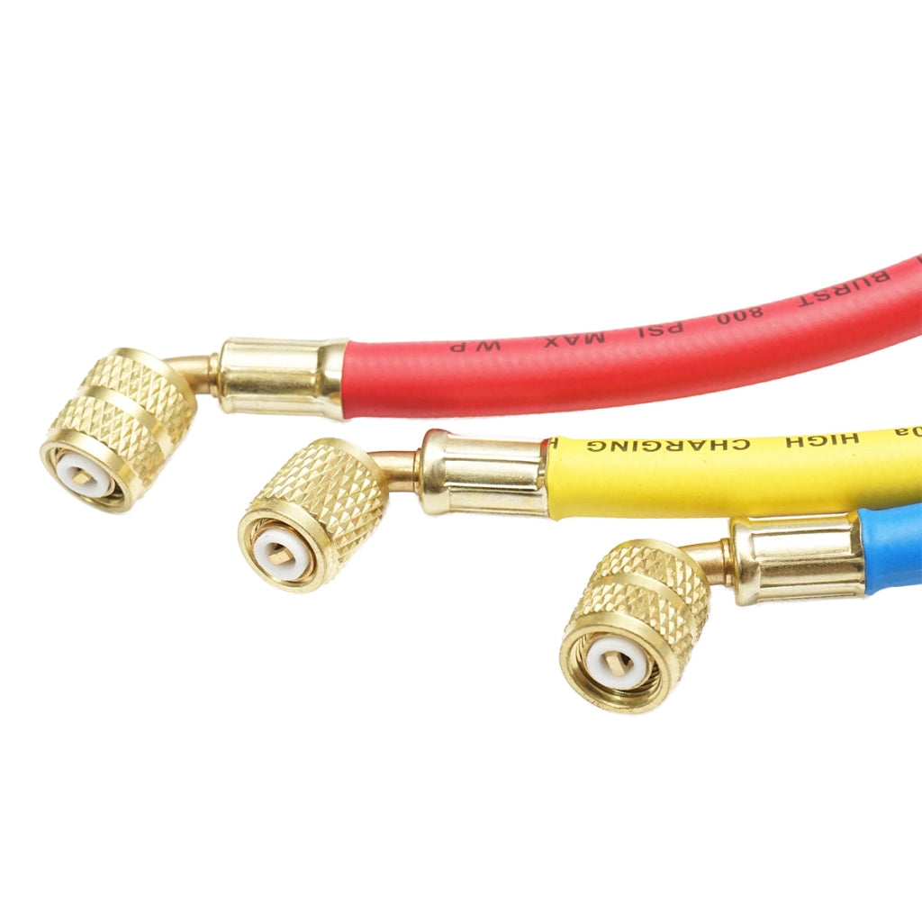 Set tubi 90 cm 3 colori per carica freon R-410a