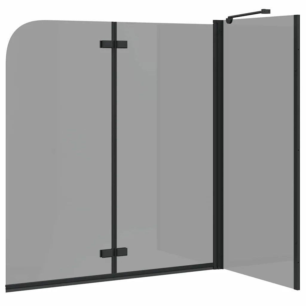 Involucro Doccia Nero 120 x 68 x 130 cm Vetro ESG e Alluminio CFW4059131
