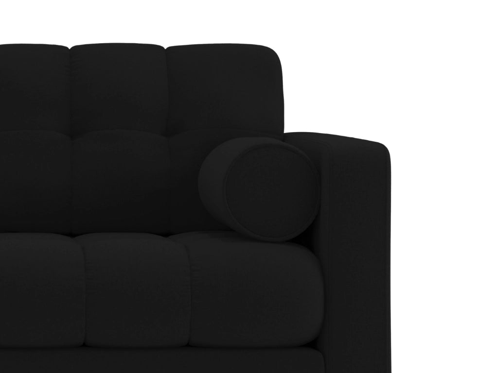 Cosmopolitan Design - Poltrona "Bali" in tessuto strutturato nero 