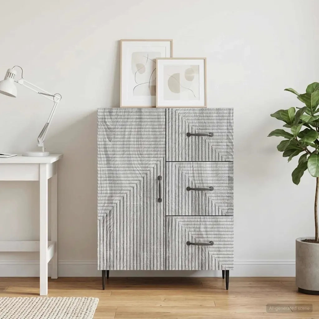 Credenza Grigio Sonoma 66 x 34,5 x 89,5 cm Legno ingegnerizzato 894861
