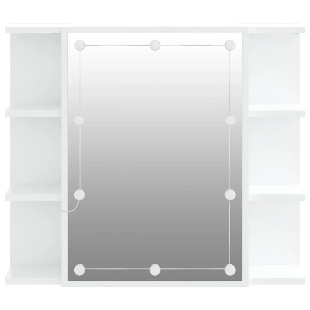 Mobile a Specchio con LED Bianco 70x16,5x60 cm 808873