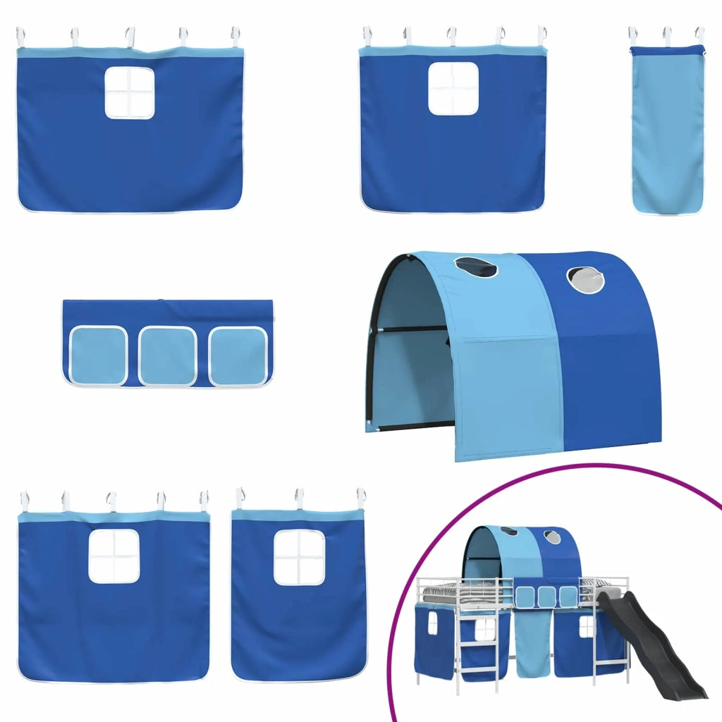 Struttura del letto loft per bambini Bianco e Blu 80 x 200 cm 42020858