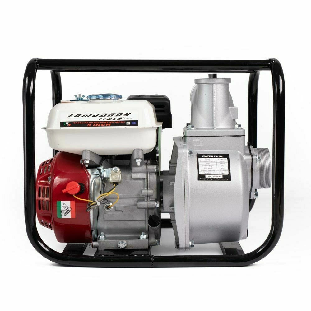 MOTOPOMPA A SCOPPIO IRRORATRICE MOTORE 4 TEMPI BENZINA 6.5 HP DIAMETRO 80 MM