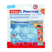 GANCIO ADESIVO TESA POWERSTRIPS TRASPARENTE 5 PZ- TESA- 10,0 confezione