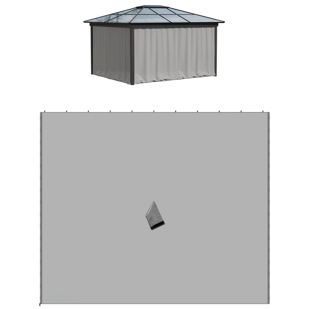 Pareti per Gazebo ¨C zephmum ¨C Grigio 302x205 cm