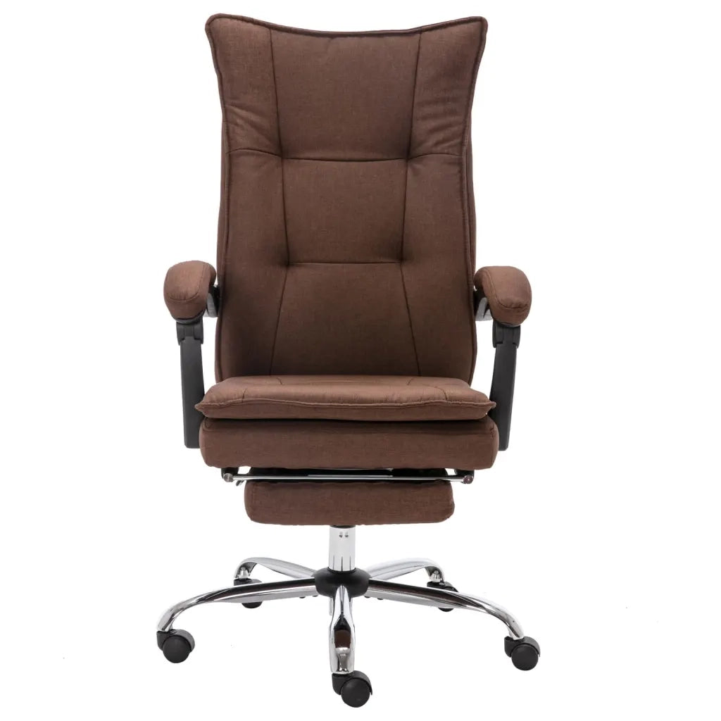 Sedia da Ufficio Marrone in Tessuto 20368
