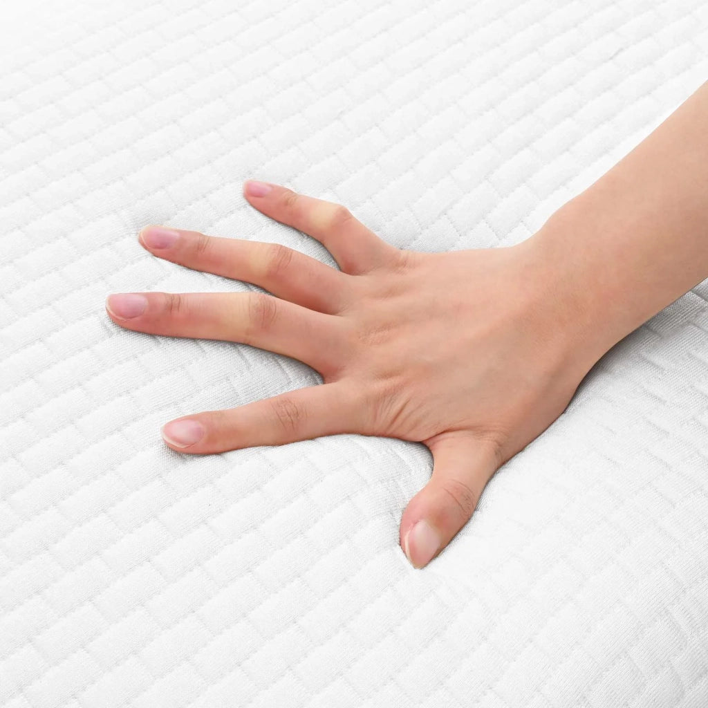 Cuscino da Letto Tinta unita Bianco 60 x 40 x 10 cm Schiuma Gel 42020239