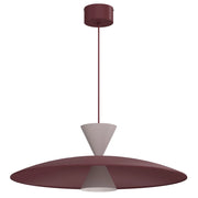Lampada sospesa Mistic clessidra 1xGX53 acciaio bordeaux