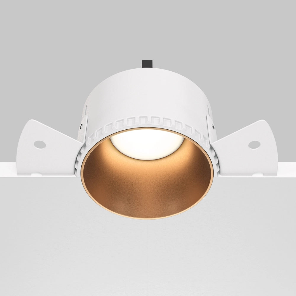 Faretto incasso Maytoni Share GU10 tondo ottone 14cm