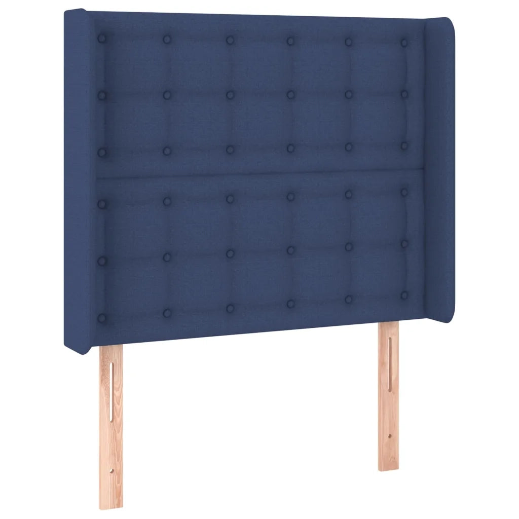 Testiera a LED-Testata con LED Blu 93x16x118/128 cm in Tessuto 513547