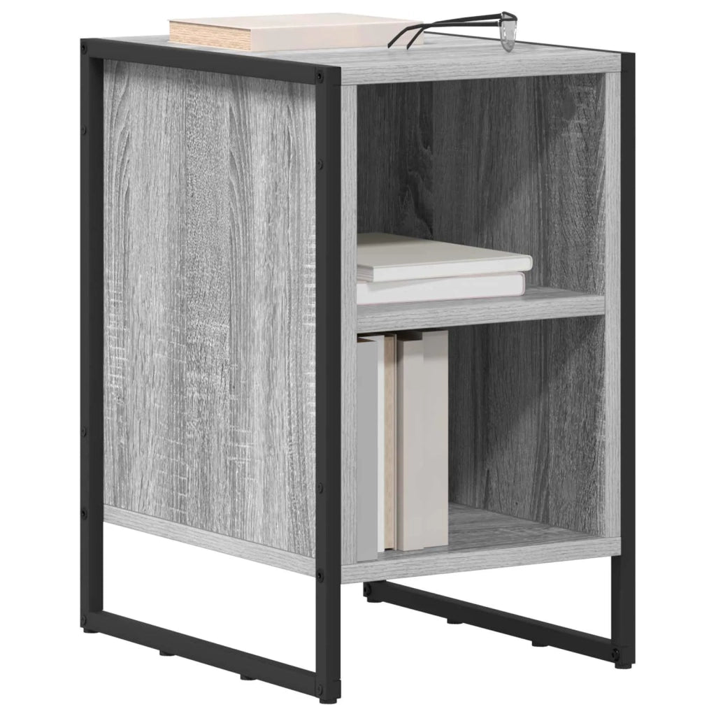 Comodino | Armadio da Notte | Mobiletto da notte Grigio Sonoma 39.5 x 30 x 50 cm Legno multistrato