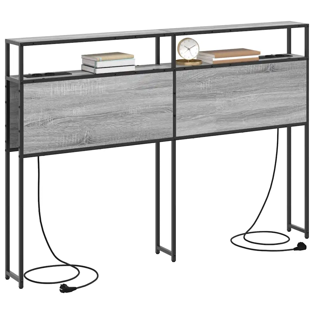 Testiera | Testata contenitore Grigio sonoma Legno multistrato