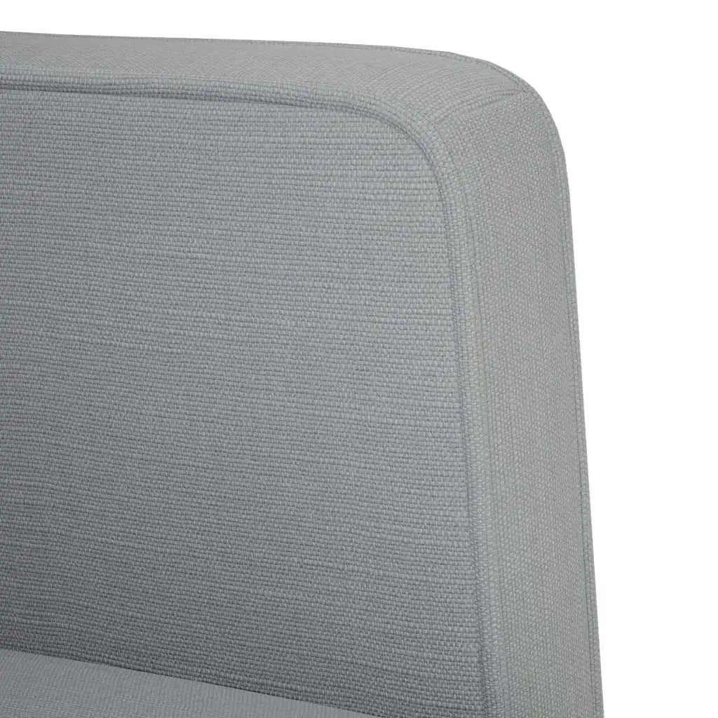 Divano Sedia con Braccioli Grigio Chiaro 53 cm in Tessuto 4100543